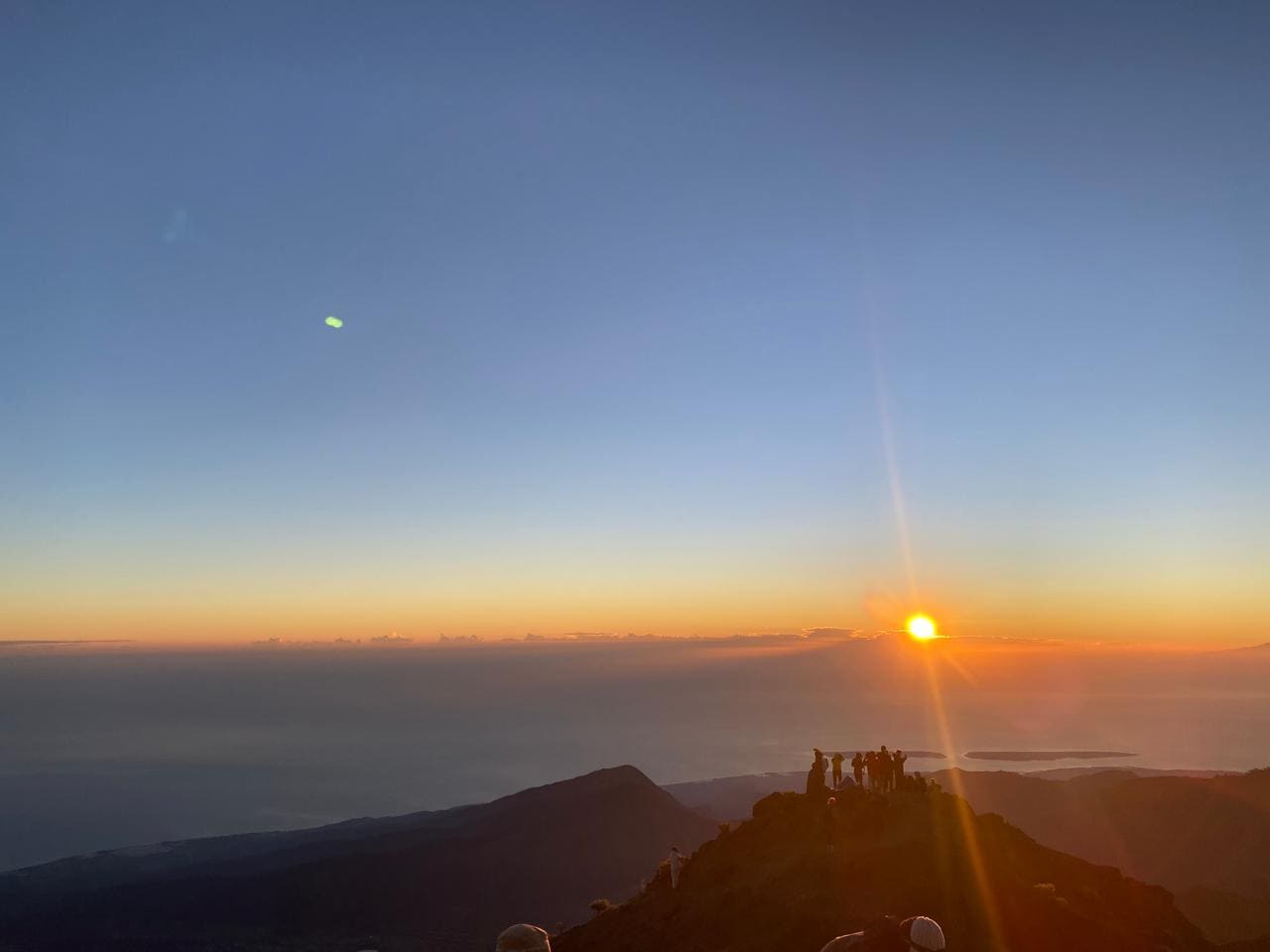 Trekking through Senaru rainforest on Mount Rinjani's reverse route
