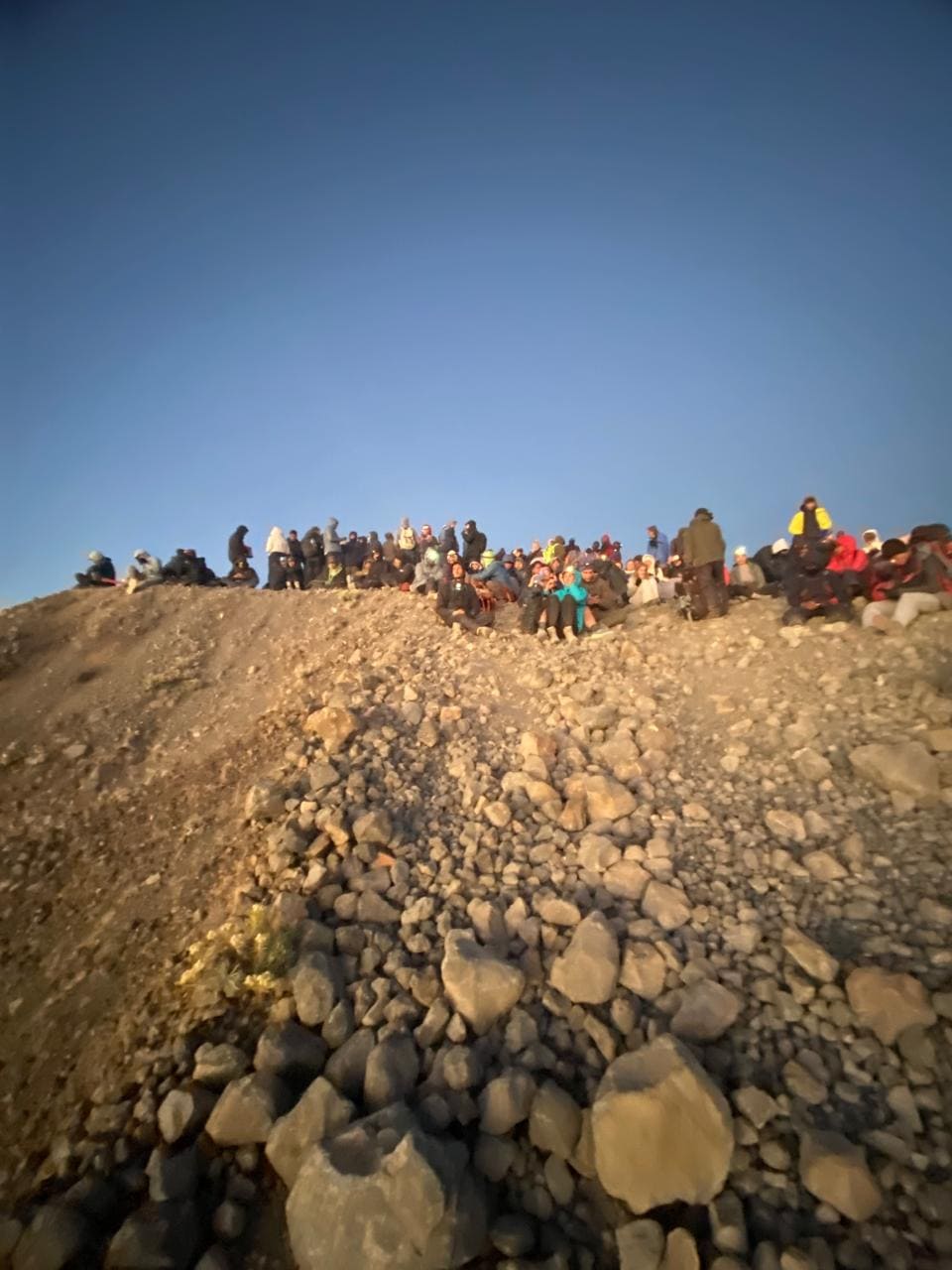 Sunrise at Mount Rinjani's 3,726m summit